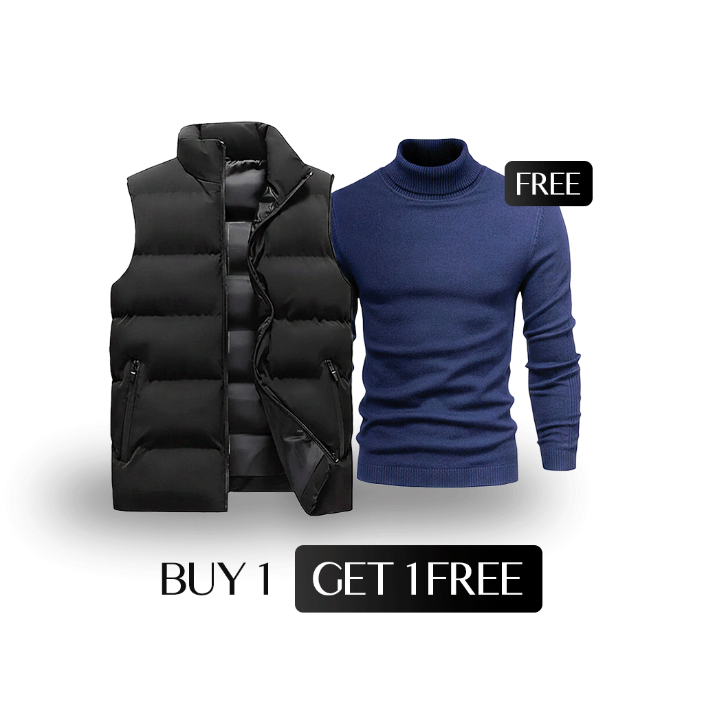 Buy 1 Vest, Get 1 Sweater Free – Double the Style, No Extra Cost