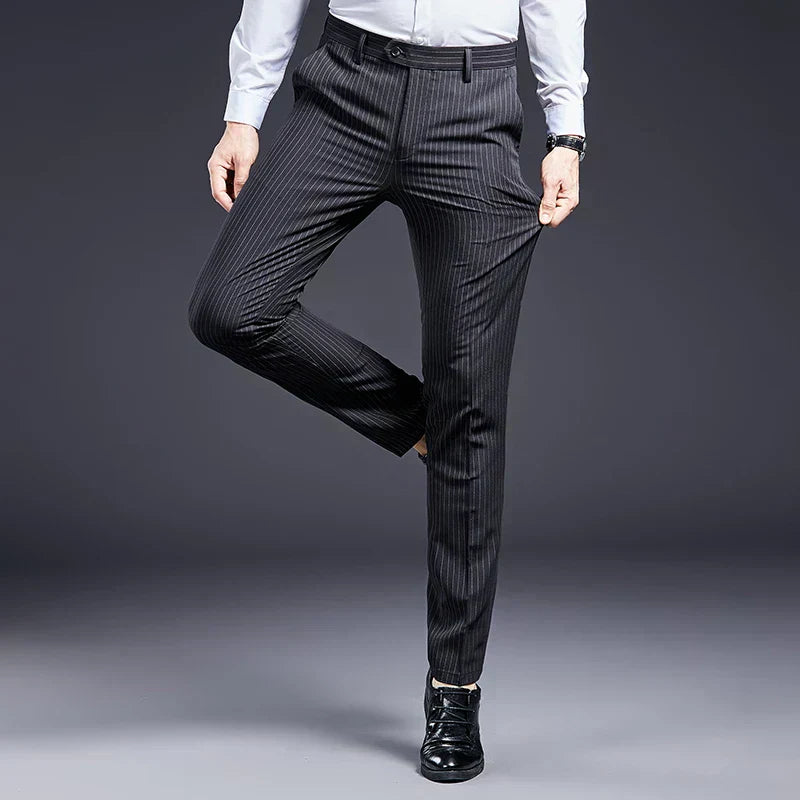 Premium Men's Suit Trousers Striped Verno